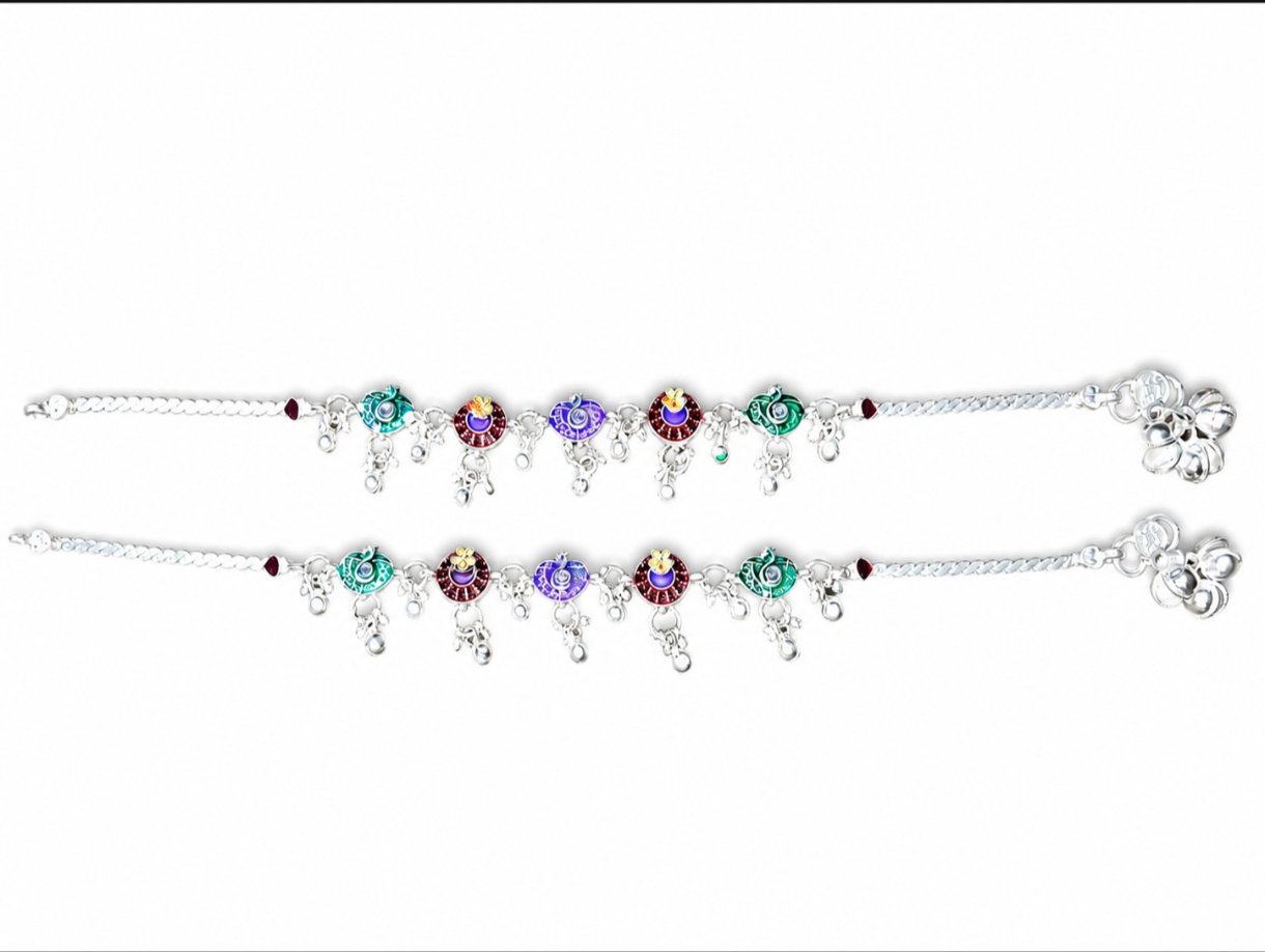 Mehfil Multicolor Anklet